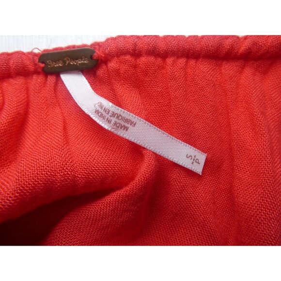 Free People RN66170 Women's Red Summer Dress Size SP - Picture 9 of 9